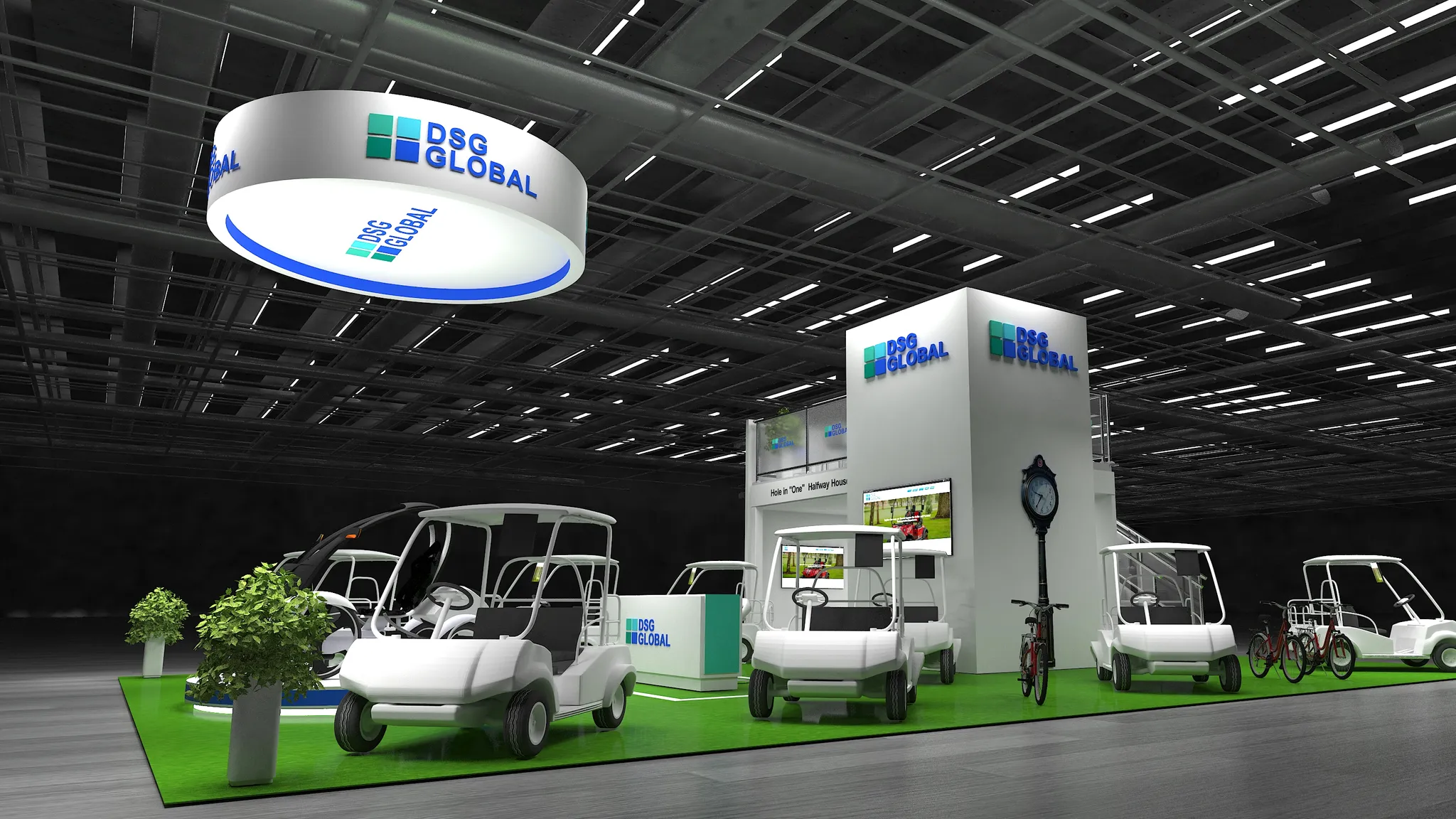 30x50 Island booth design by Reaction Space